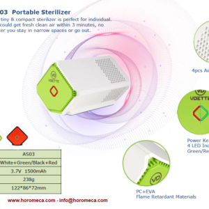 Stérilisateur – purificateur d’air portable