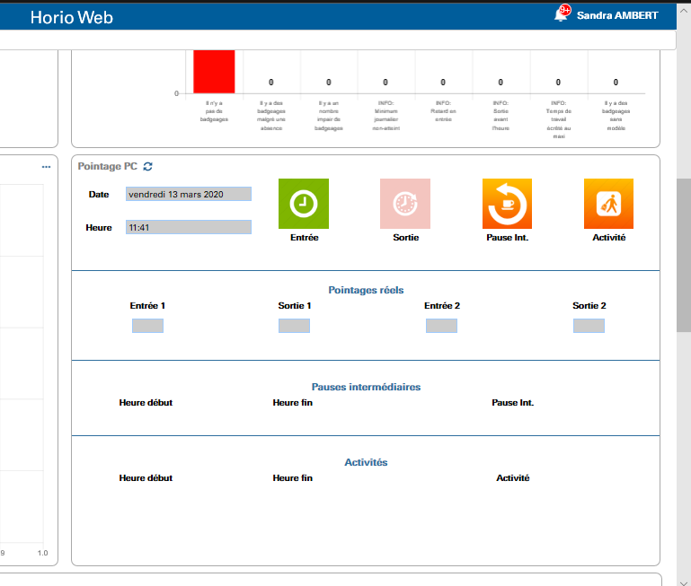 Pointage et logiciel de pointage en cloud sur PC, SaaS